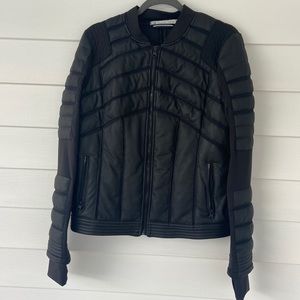 Blanc Noir XL Black Mesh Moto Jacket